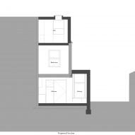 Proposed section B of House for Four London house extension by Harry Thomson of Studioshaw