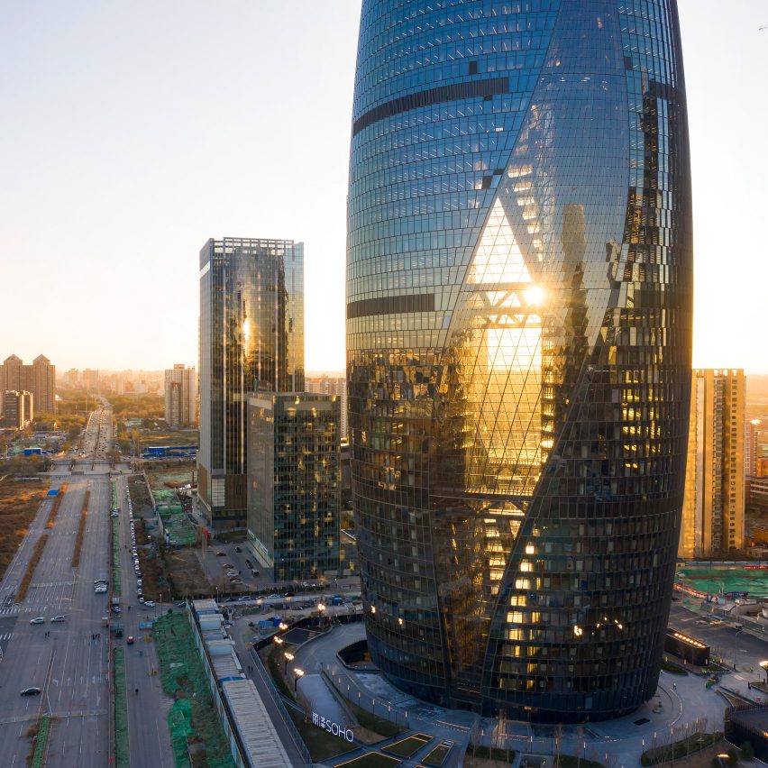Leeza Soho tower by Zaha Hadid Architects in Beijing, China