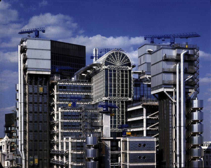 The Lloyd's building in London by Richard Rogers and Partners (now Rogers Stirk Harbour + Partners)