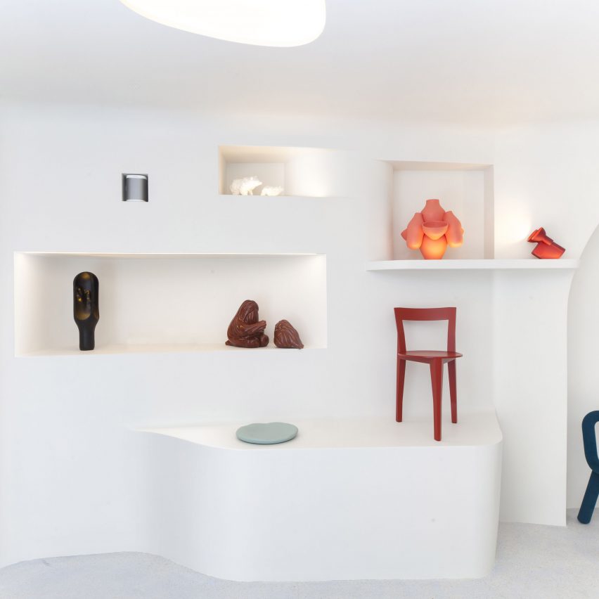 Moustache opens Paris store that looks as if it is carved out of stone