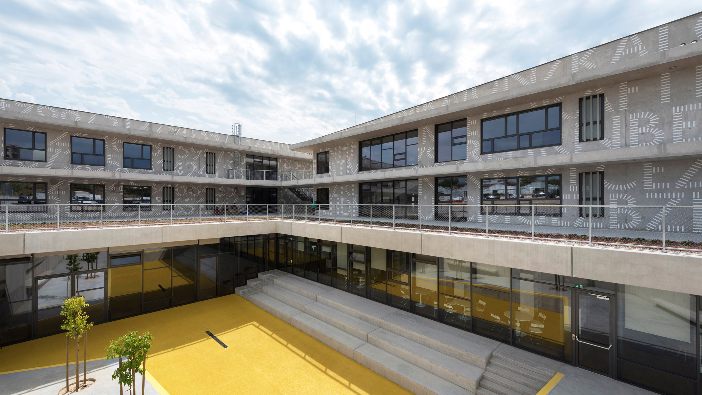 Colourful public spaces are part of Pazdigrad Primary School in Croatia