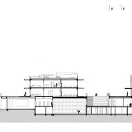 Section B-B of Pazdigrad Primary School by x3m