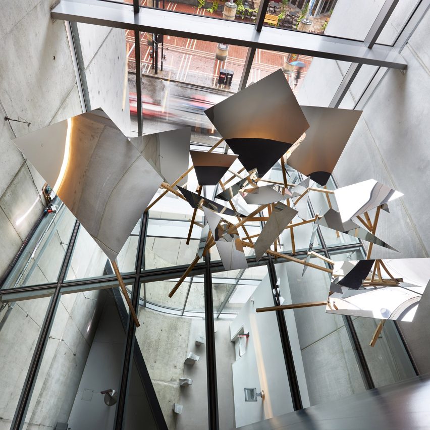 Props exhibit fills stairwells and bathrooms of Zaha Hadid's Contemporary Arts Center in Cincinnati