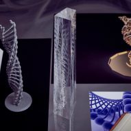 Ross Lovegrove creates crystal trophy with internal double helix for Fashion Awards 2019