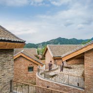 LLLab uses red brick and slate for retreat close to the Great Wall of China