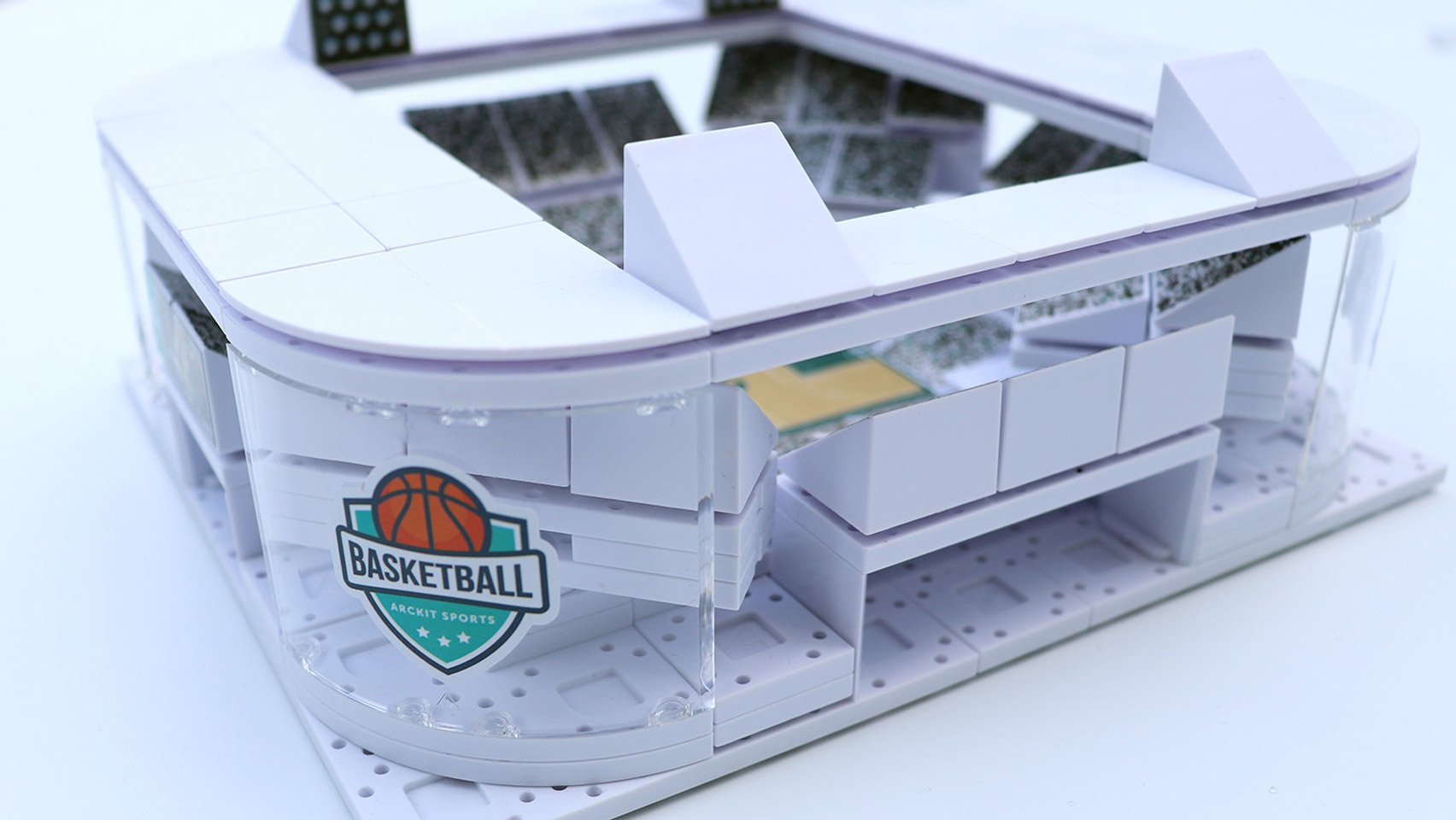 Architectural model-building kit of sports stadiums by Arckit