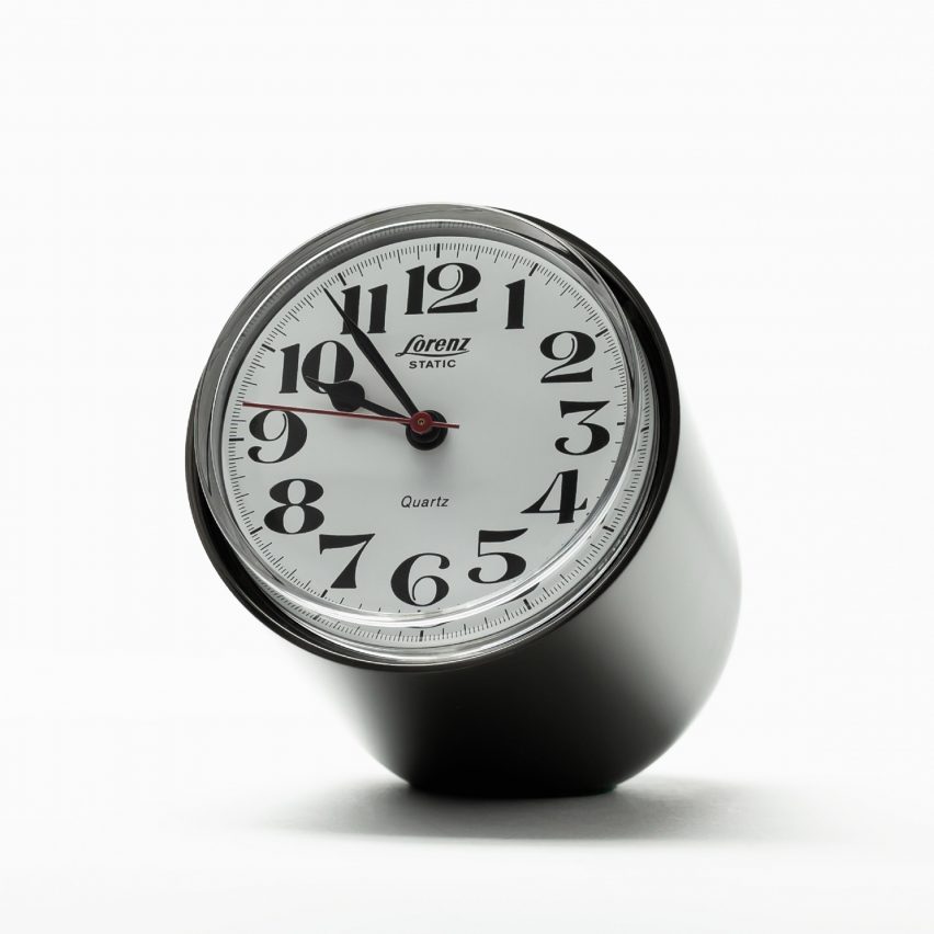 Static clock by Richard Sapper relaunched by Lorenz