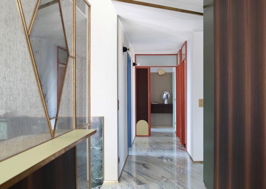 Marble Helps Merge Spaces In Teorema Milanese Apartment