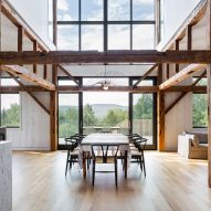 Ten residential interiors bolstered by exposed wooden beams
