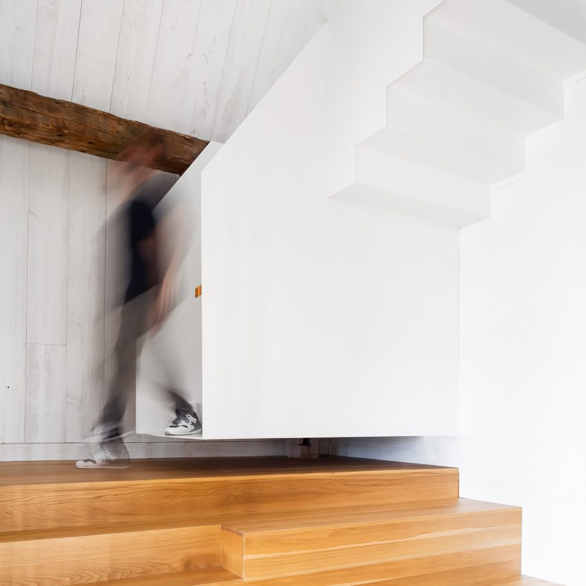 Dezeen's top 10 staircases of 2019: The Barn, Canada, by La Firme