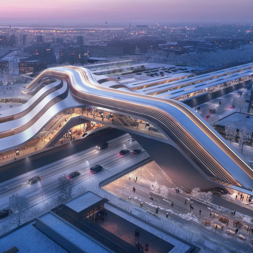 Ülemiste terminal by Zaha Hadid Architects and Esplan