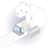 Exploded axonometric of A Brockley Side London house extension and renovation by CAN