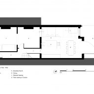 Renovated ground floor plan of A Brockley Side London house extension and renovation by CAN