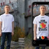 Wearers can update political messages on Carlings' augmented-reality T-shirt