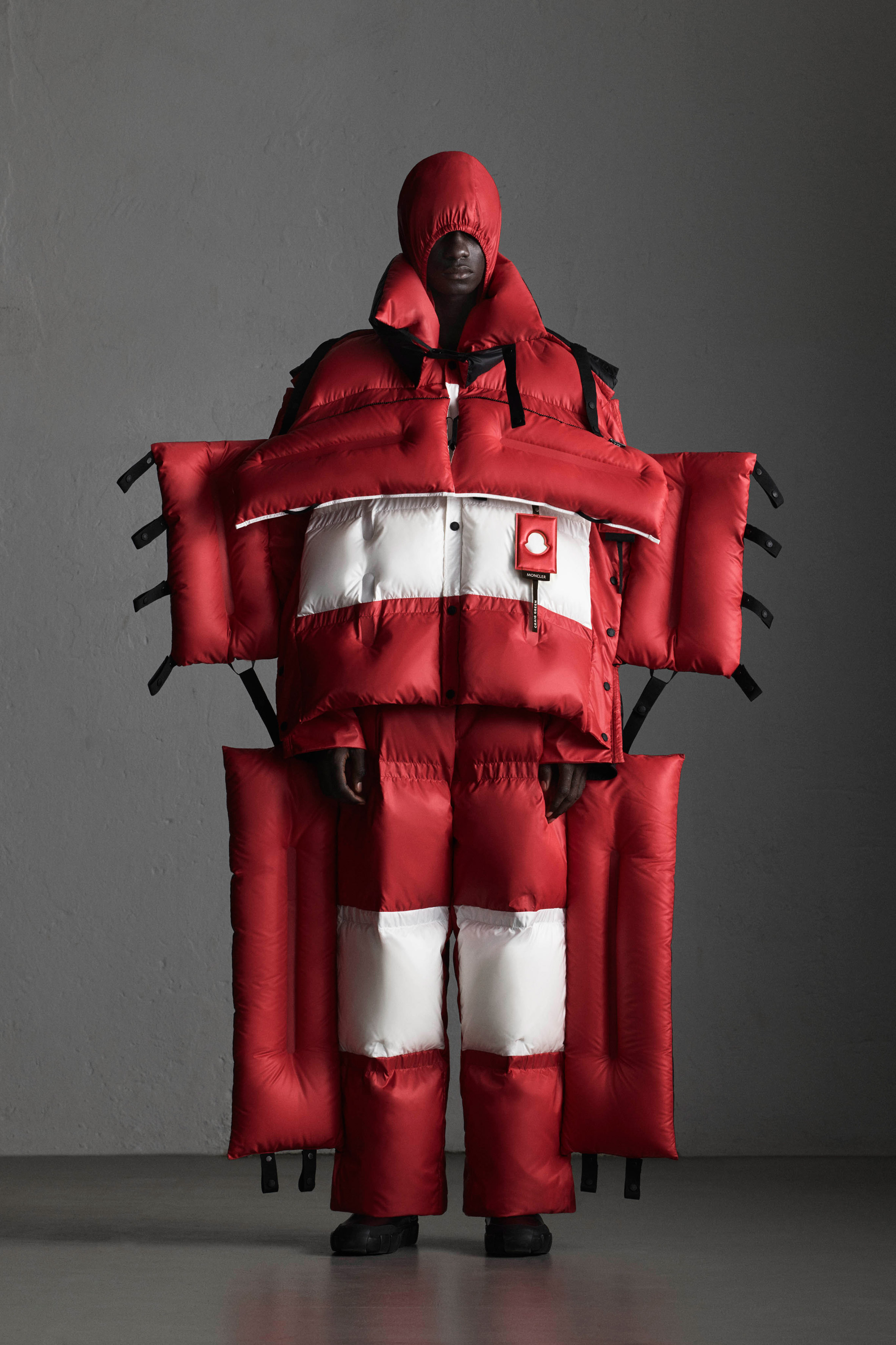 Craig Green's Moncler Genius puffer suit can be rolled up like