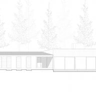 Section of Dalarna House by Dive Architects