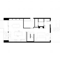 House with Two Bay Windows by D'Arcy Jones Architects First Floor Plan
