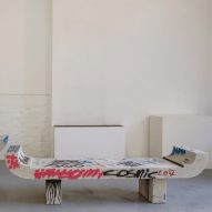 Rooms exhibit furniture influenced by post-Soviet era objects at Design Miami