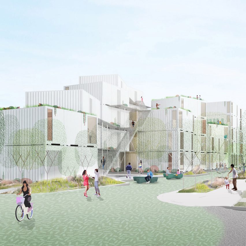 LOHA designs affordable housing complex for difficult site in Los Angeles