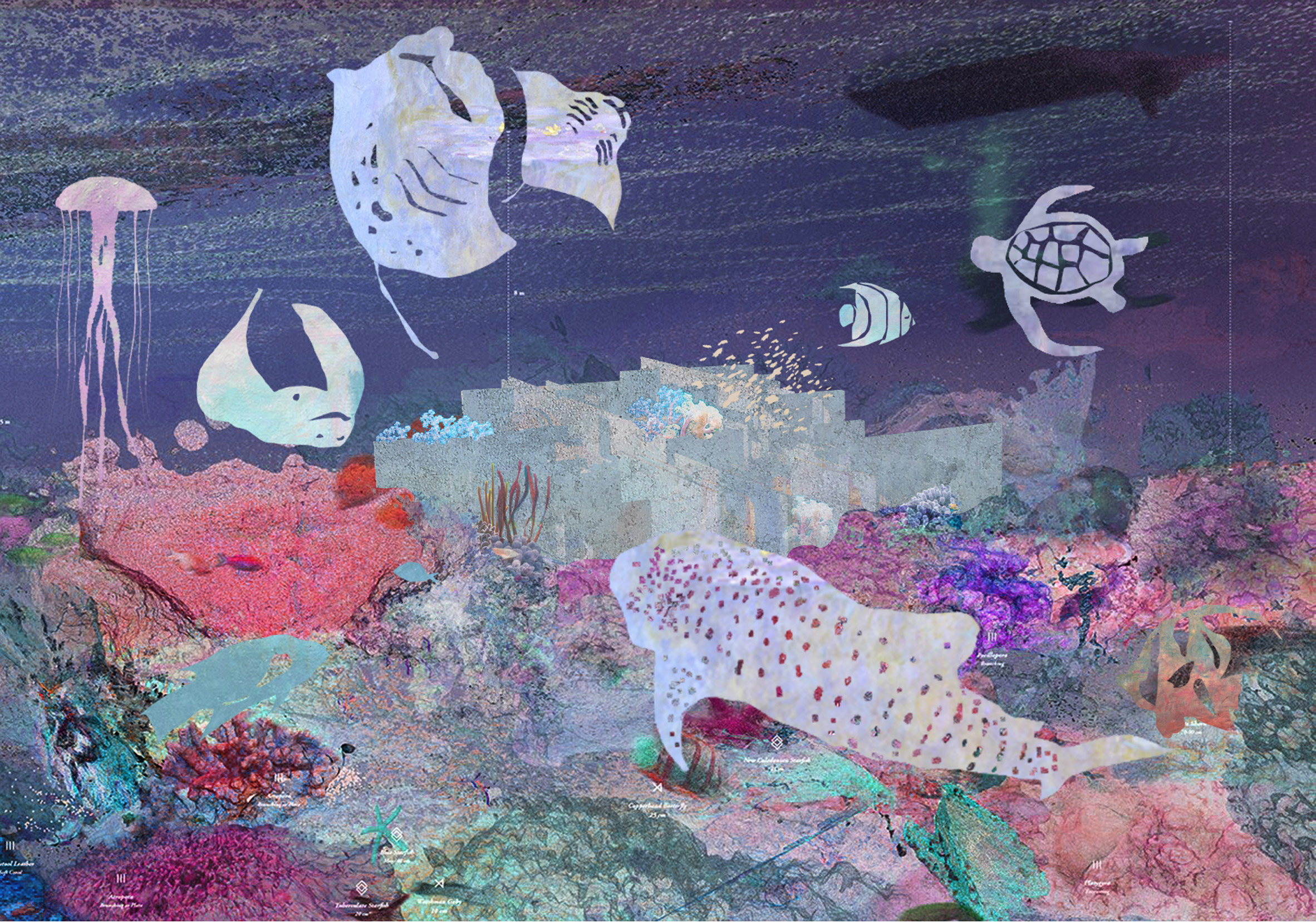 Mazatlán Aquarium by Tatiana Bilbao collage