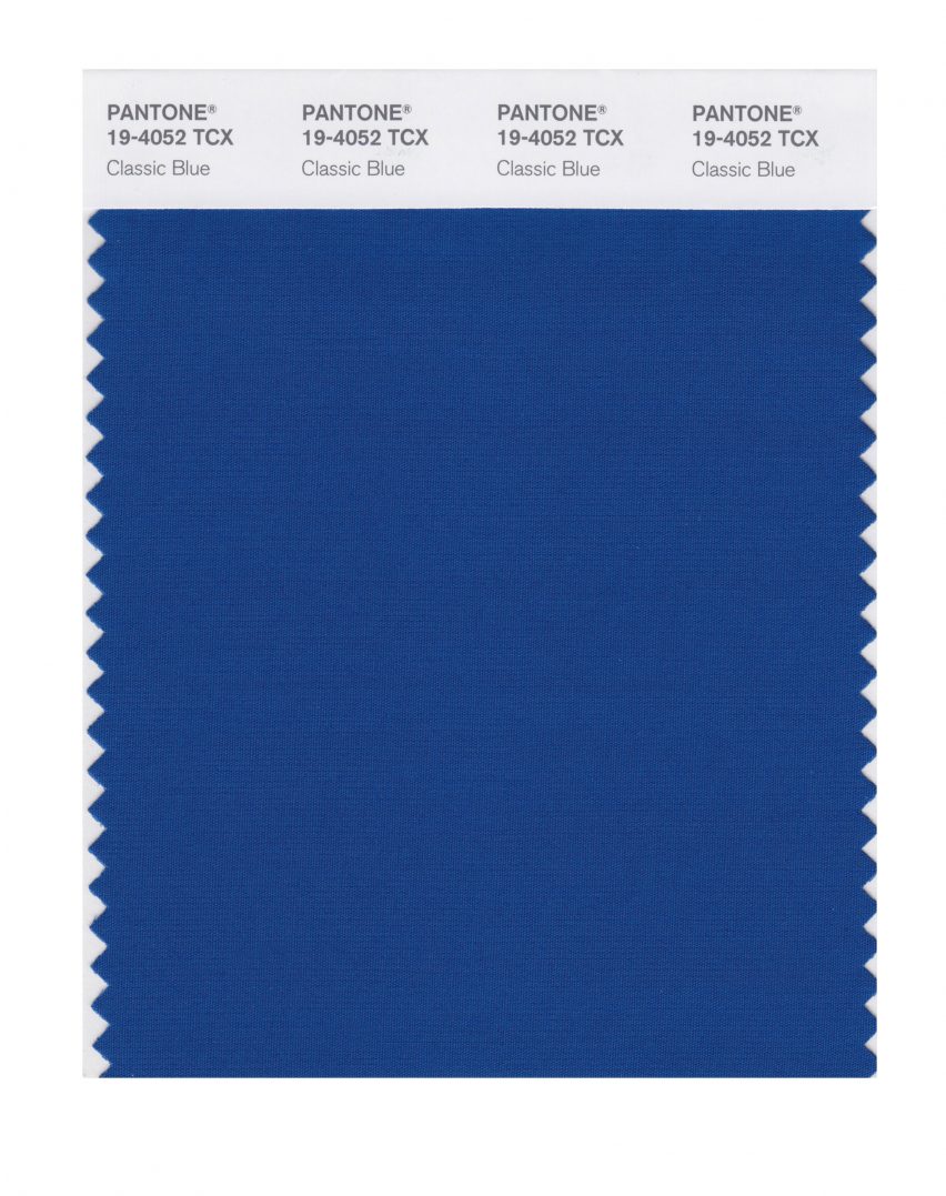 Pantone colour of the year 2020 is Classic Blue