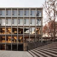 Alberto Moletto designs gridded facade for Santiago college building