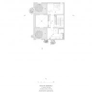 Second floor plan of Sky House by MIA Design Studio