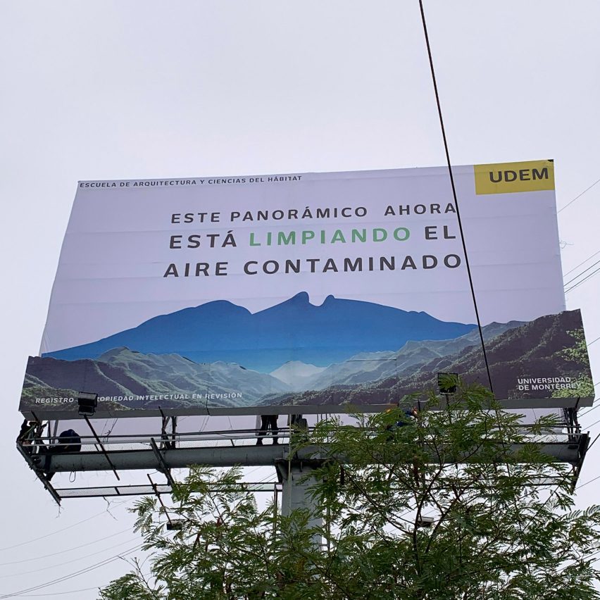 Daan Roosegaarde and design students create a "smog-eating billboard" in Mexico