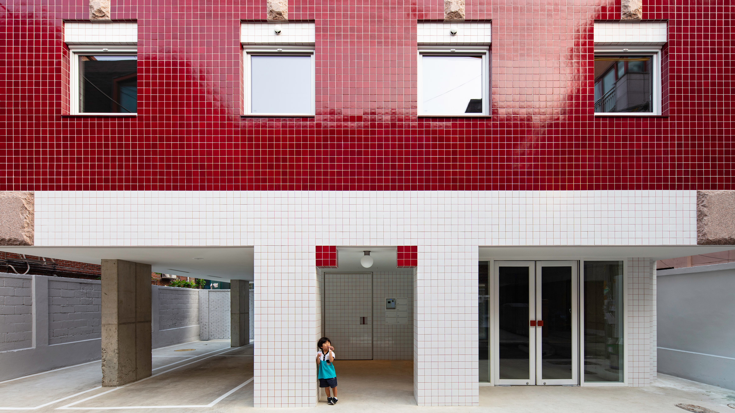 Aoa Architects Clads Minecraft Themed Apartments With Pixel Like Tiles