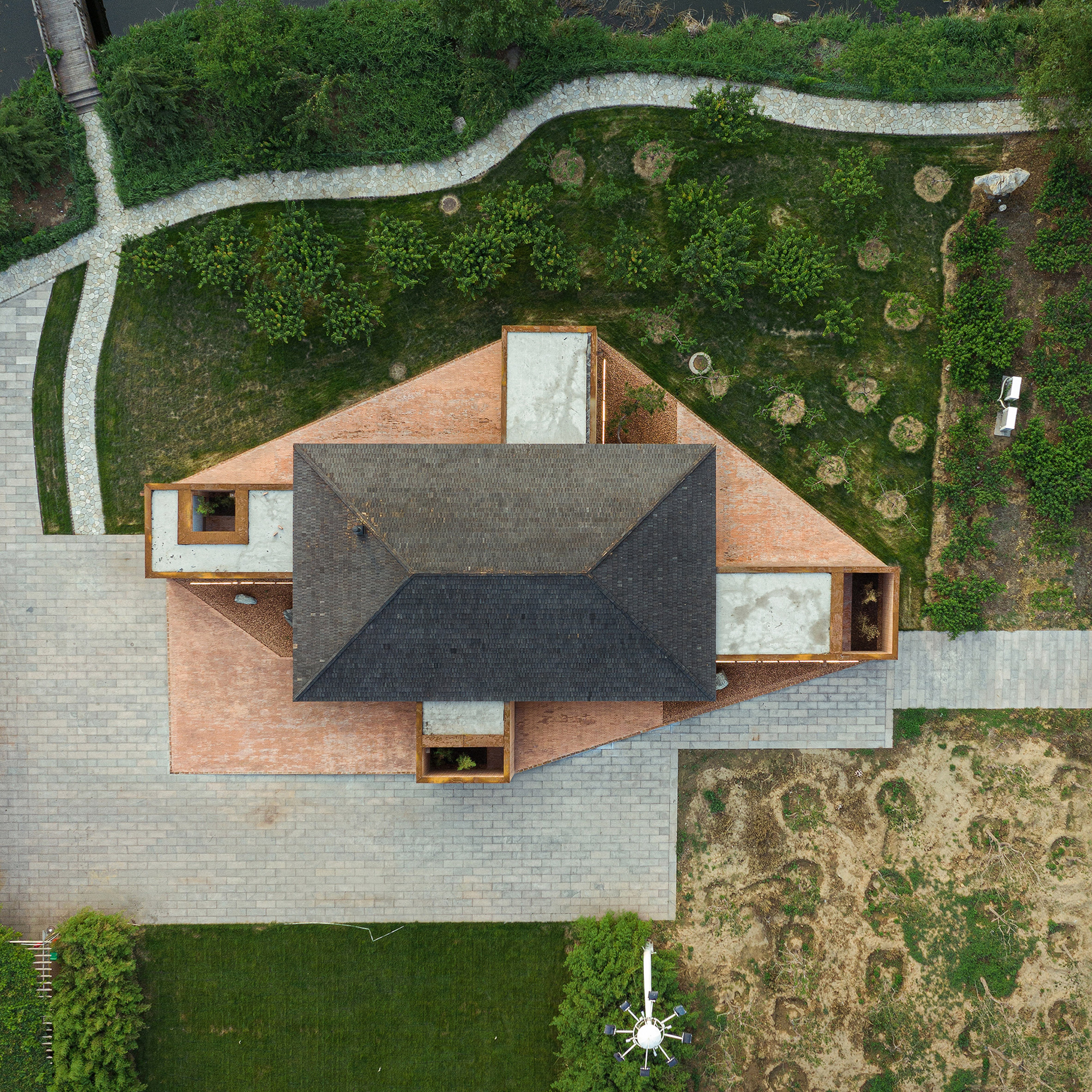 Dezeen's top 10 Chinese architecture projects of 2020: Courtyard Villa, Hebei, by Arch Studio