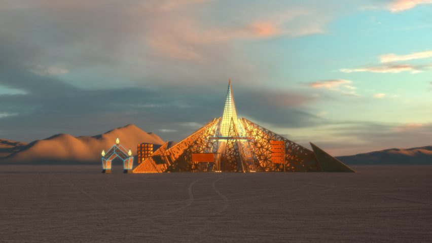 Empyrean Burning Man by Laurence Verbeck and Sylvia Adrienne Lisse