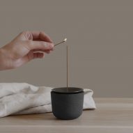 José Bermúdez designs Fuji incense holder influenced by a volcanic eruption