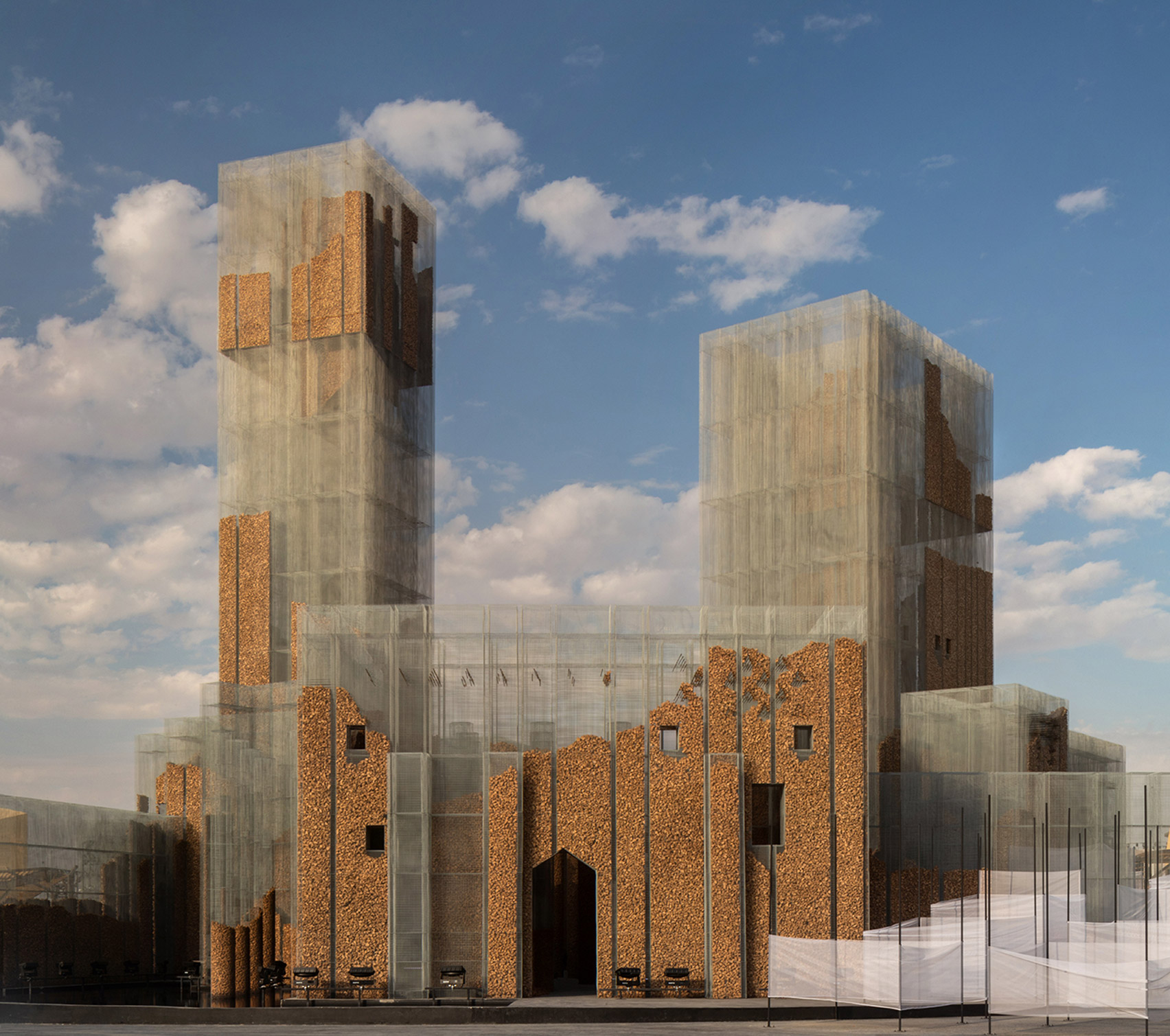 Gharfa is a pavilion in Riyadh by Edoardo Tresoldi's Studio Studio