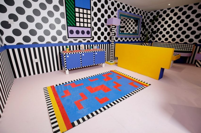 Camille Walala decorates House of Dots with over 2 million Lego pieces