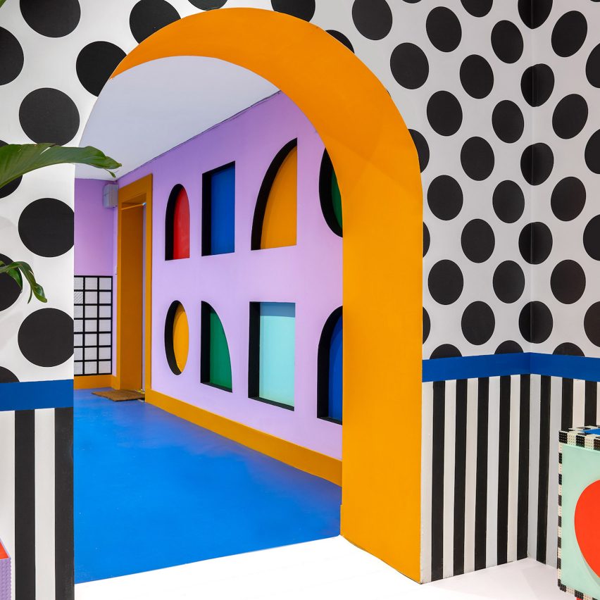 Camille Walala decorates House of Dots with over 2 million Lego pieces