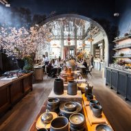 Roman and Williams Guild New York boasts flower shop, boutique and French cafe La Mercerie