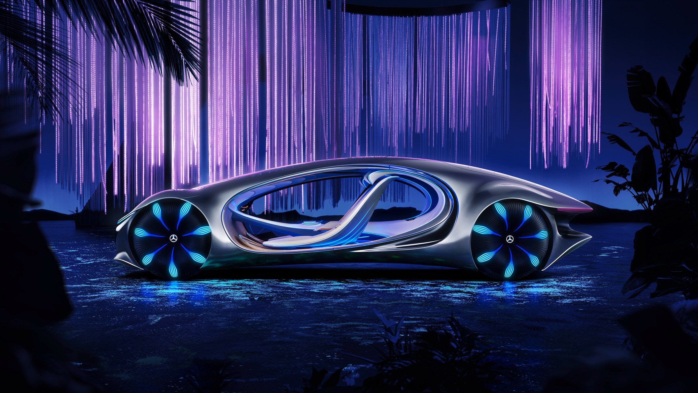Mercedes Benz Unveils Avatar Inspired Concept Car At Ces 2020