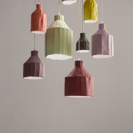 Paper clay lamps by Paola Paronetto