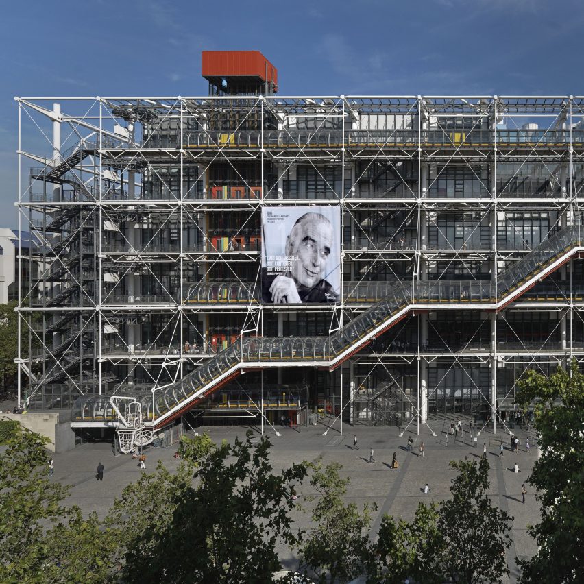 exterior of Centre Pompidou in Paris