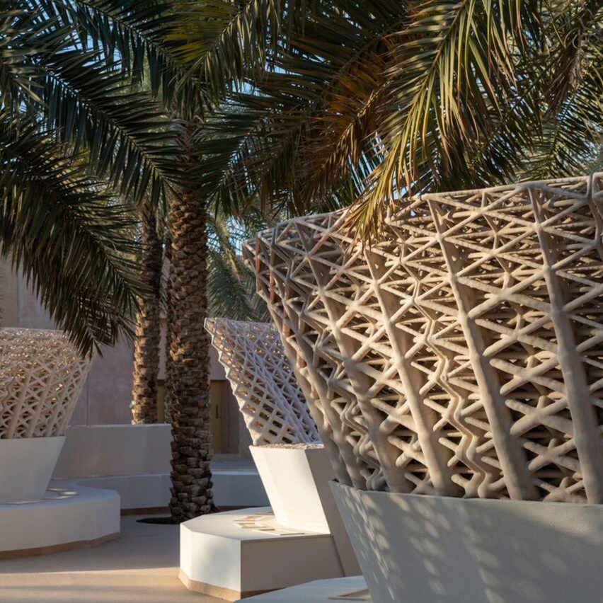 Chris Precht and Arthur Mamou-Mani use sand to 3D print pavilion in Saudi Arabia