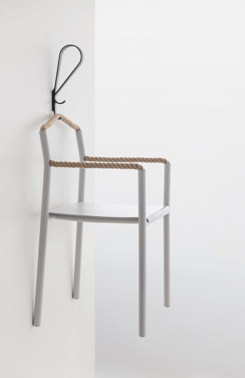 Bouroullec brothers create Rope Chair with one continuous piece of cord