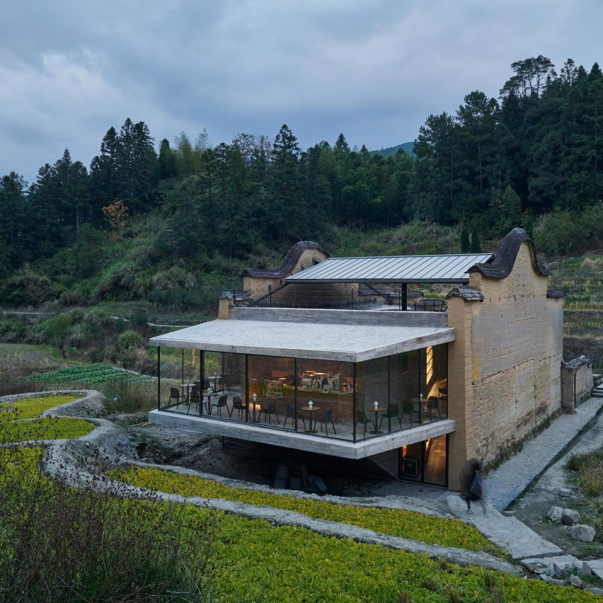 Dezeen's top 10 Chinese architecture projects of 2020: Paddy Field Bookstore, Fuijian, by Trace Architecture Office