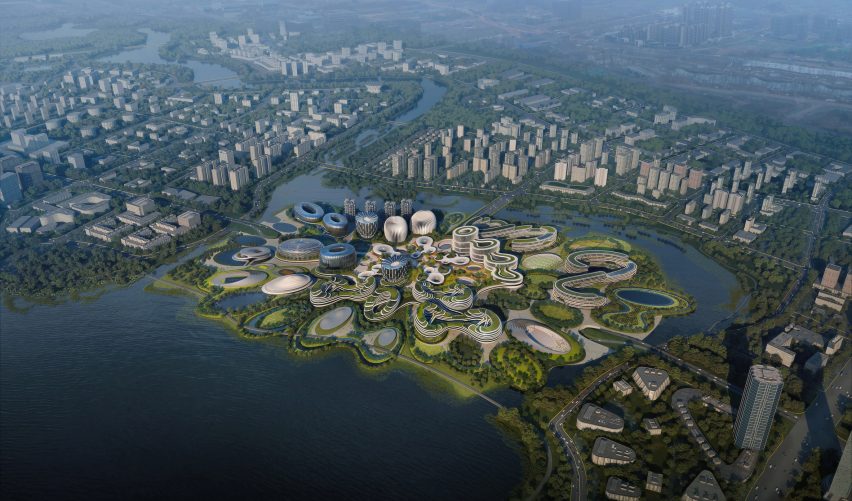 Unicorn Island masterplan by Zaha Hadid Architects