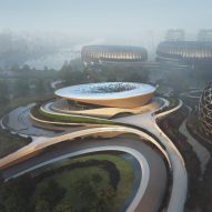 First building on Zaha Hadid Architects' Unicorn Island nears completion