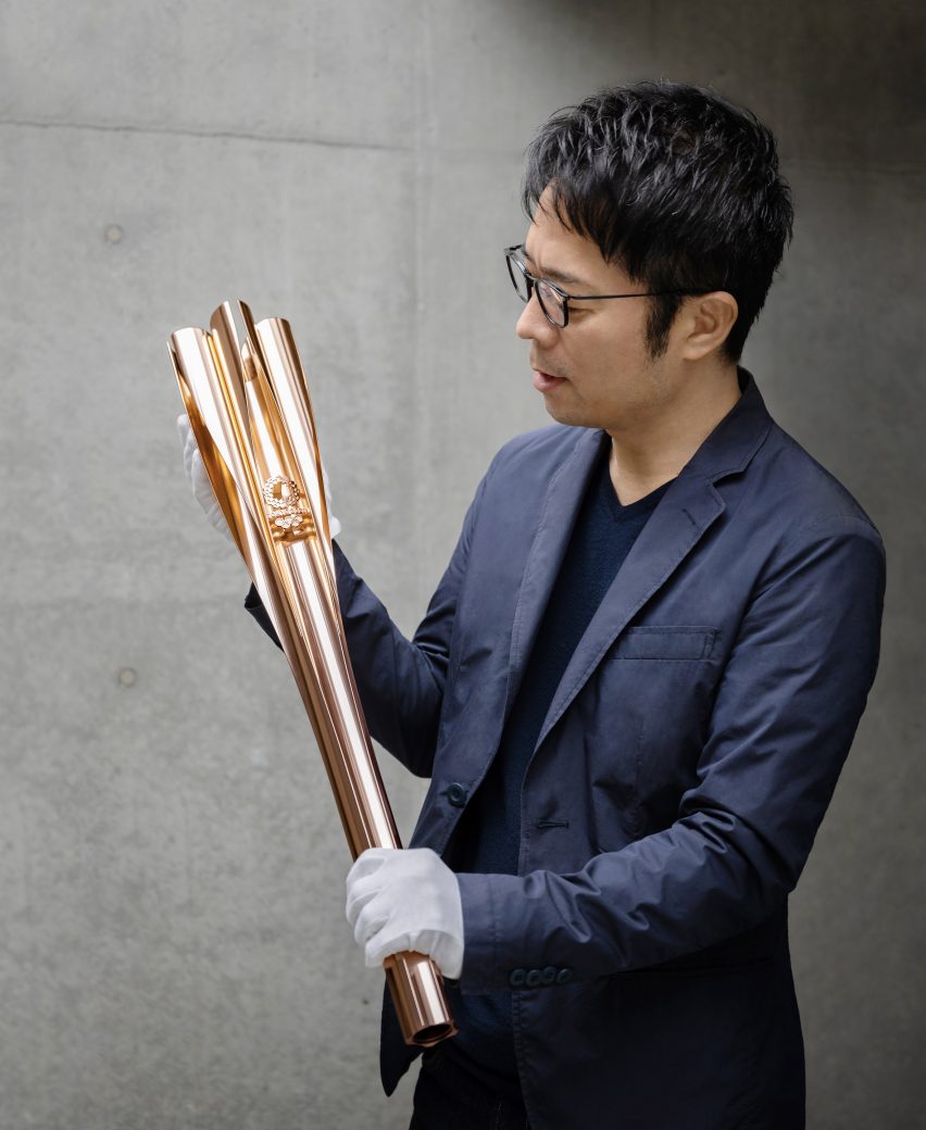 Tokyo 2020 Olympics torch by Tokujin Yoshioka