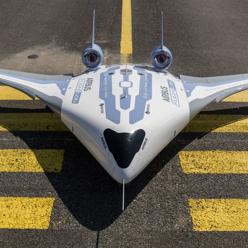 Airbus unveils working model of its fuel-saving "giant flying wing"