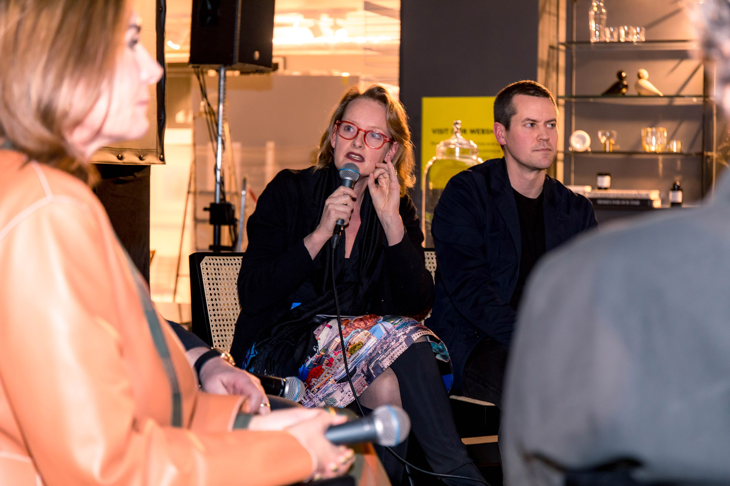 Alexandra Hagen of White Arkitekter on Dezeen's panel at Stockholm Design Week 2020