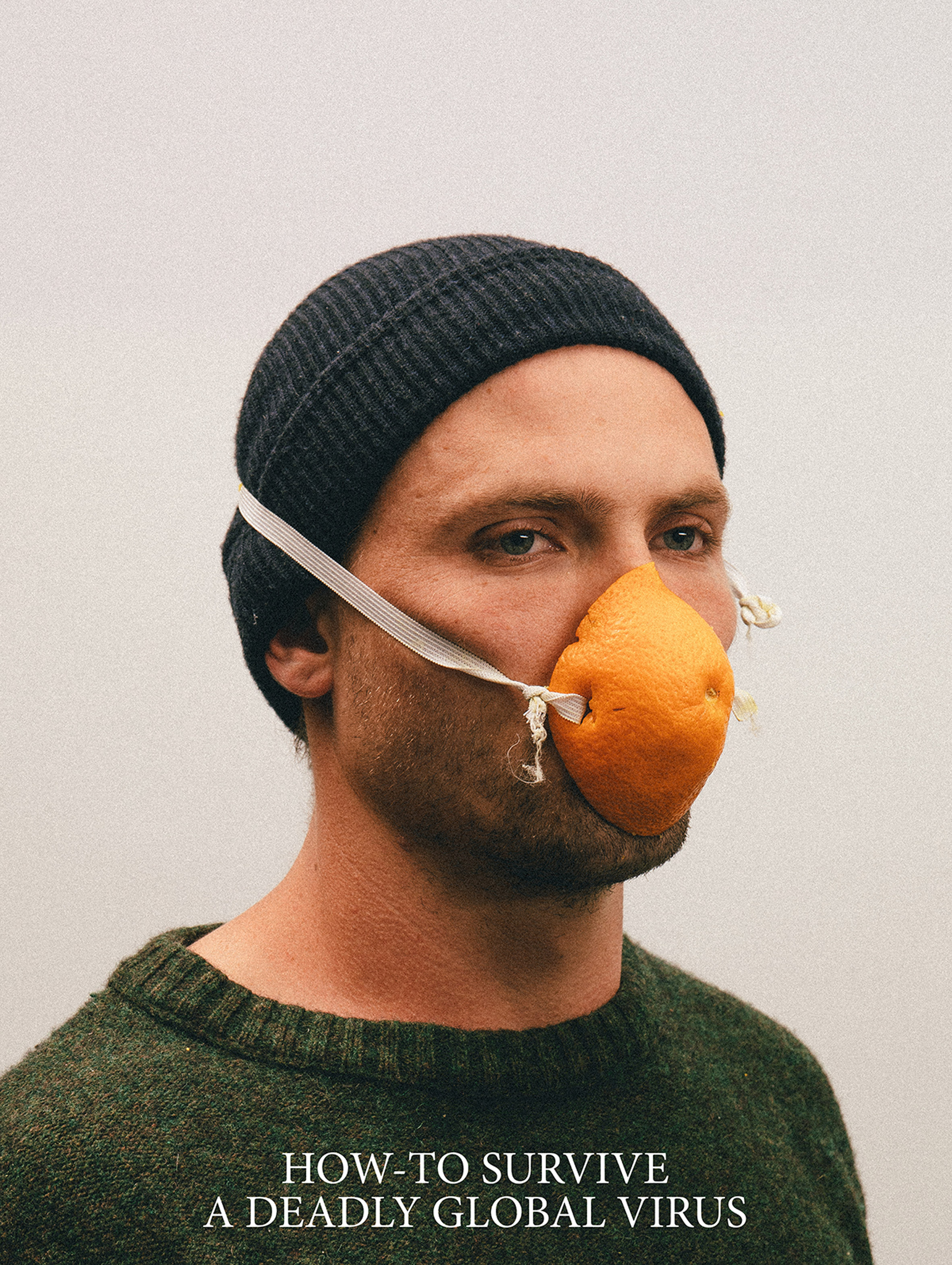 Alternative Coronavirus masks by Max Siedentopf with orange peel