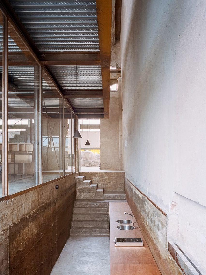 AMAA architecture's self-designed studio in converted factory in Arzignano