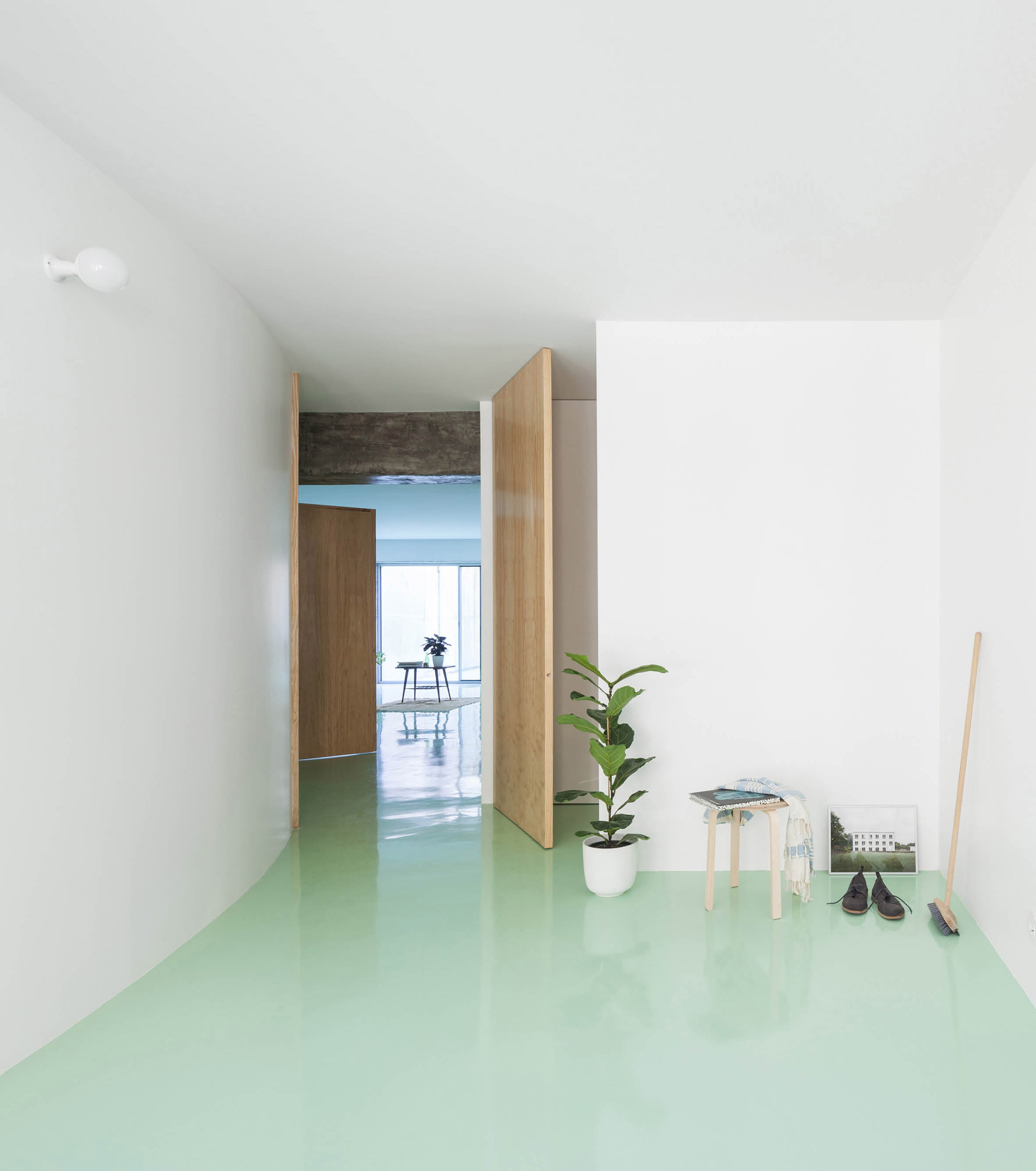 Apartment on a Mint Floor by Fala Atelier bedroom